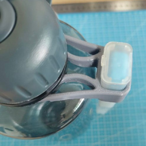 3D Printed Thermometer Holder for SAF Water Bottles
